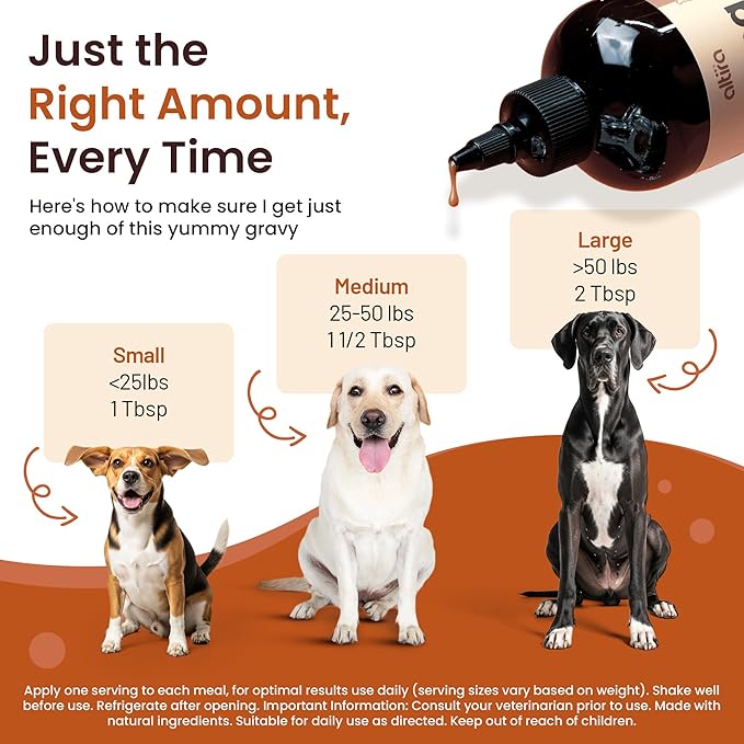 Everyday Dog Gravy Beef - Premium Wet Dog Food Gravy Toppers for Dry Food – Tasty & Nutritious with Essential Vitamins and Supplements – Hip and Joint Supplement