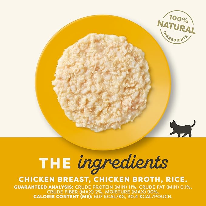 Applaws Natural Wet Kitten Food in Broth, Made with Limited and Natural Ingredients, No Artificial Additives, High Protein, Chicken Breast in Broth (12 x 1.76oz Pouches)