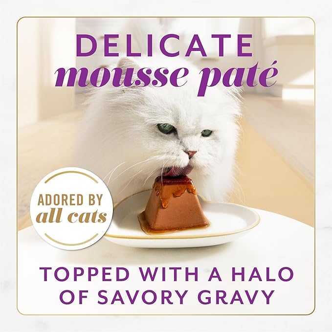 Purina Fancy Feast Gems Pate Mousse Wet Cat Food in Gravy with Turkey - 4 oz. (Pack of 8)
