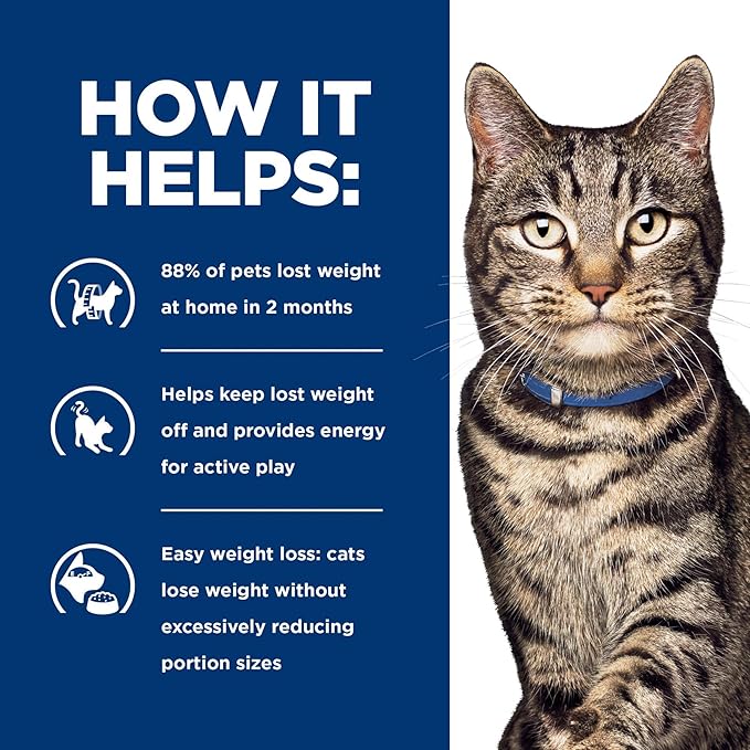 Hill's Prescription Diet Metabolic Weight Management Chicken Flavor Wet Cat Food, Veterinary Diet, 5.5 oz. Cans, 24-Pack