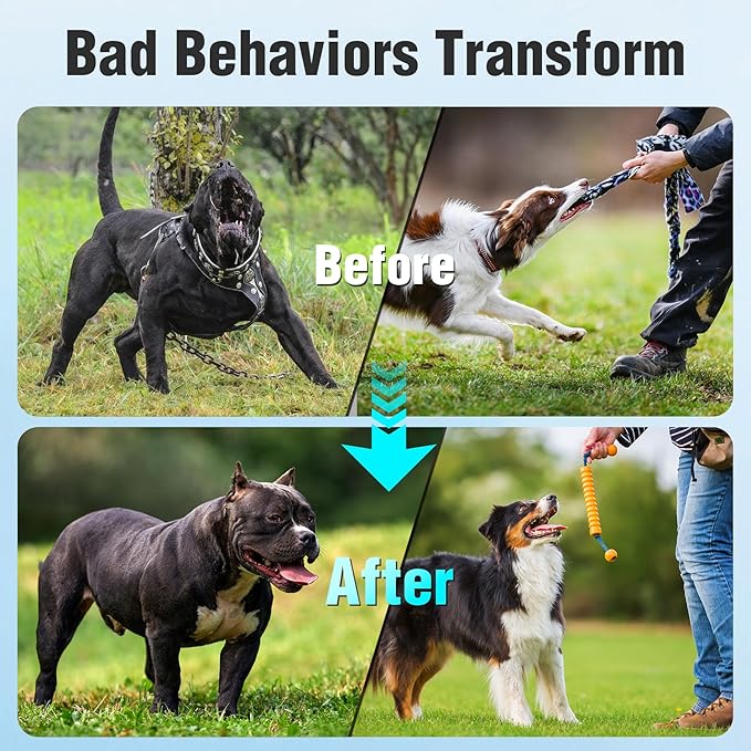 Anti Barking Device for Dogs, Ultrasonic Dog Bark Deterrent Devices with 4 Modes Up to 50ft (270°), Dog Barking Deterrent Devices, Bark Box, Barking Control Devices for Dog Training in Outdoor/Indoor