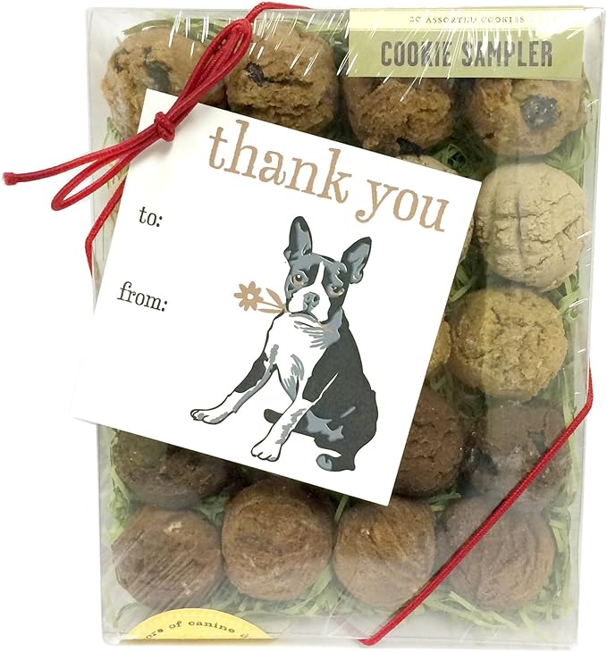 Thank You Box with Gift Tag Bubba Rose Dog Biscuits