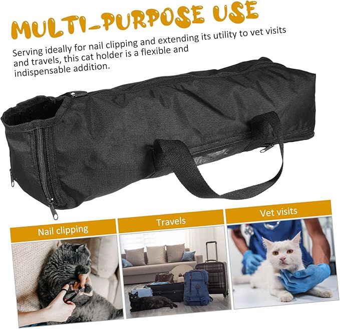 BESPORTBLE Cat Bath Bag Mesh Grooming Bag Oxford Fabric Nail Cutting Holder Pet Supplies