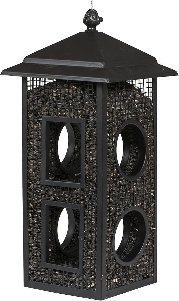 Perky-Pet Fly-Thru Wild Bird Feeder - 2 lb Capacity for Black-Oil Sunflower Seeds - Wild Bird Feeder for Outdoors - Outdoor Decor - B00303
