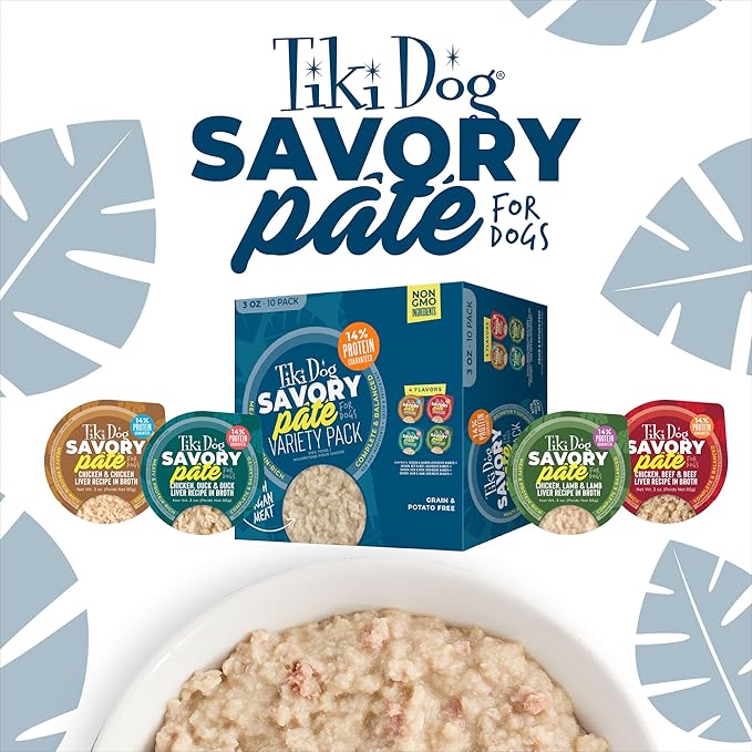 Tiki Dog Pate Wet Cat Food, Chicken, Duck & Duck Liver, 3 oz. Cup (4 Count)