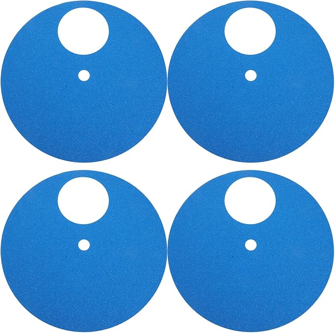 4pcs Dog Nail Care Replacement Sandpaper Pads, Adhesive Grit Sandpaper for Pet Scratch Boards, Cat Claw File, Trim & Grooming Supplies Blue