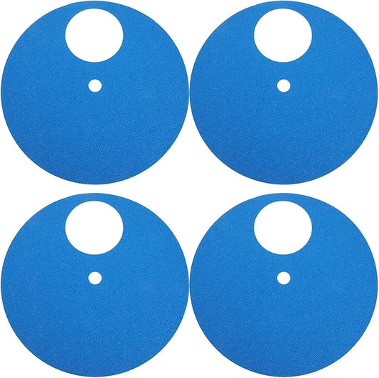 4pcs Dog Nail Care Replacement Sandpaper Pads, Adhesive Grit Sandpaper for Pet Scratch Boards, Cat Claw File, Trim & Grooming Supplies Blue