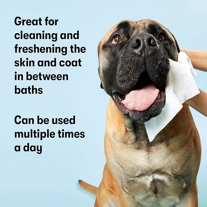 DOG by Dr. Lisa - Dog Wipes - Plant-Based, Natural Bathing Wipes for Dogs - Made from 100% Compostable Bamboo - Vet-Created - Vegan, Non-Toxic - 960 Count