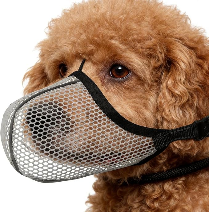Dog Muzzle,Reflective Adjustable Pet Supplies - Anti-Bite Soft Muzzle for Dogs | for Small Medium Large Puppy Stop Scavenging Grooming Barking Vet Visit