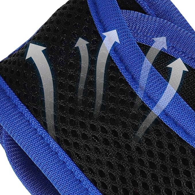 FOMIYES Adjustable Dog Muzzle Blue L 18-24cm Anti-Biting Protective Dog Mouth Cover Breathable Outdoor Pet Supplies Muzzle for Barking and Chewing