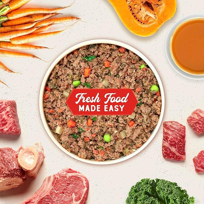 Stella & Chewy's FreshMade Frozen Fresh Grain-Free Beefy-Licious Dog Food, 16-oz Pouch (Pack of 8)