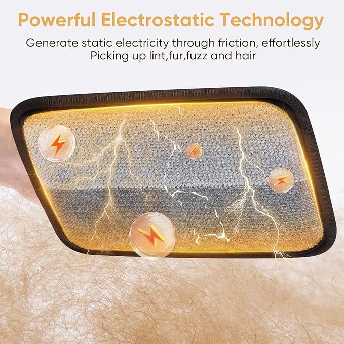 Pet Dog Hair Remover, Electrostatic Pet Hair Removal Glove, Pet Hair Removal Tool, 2025 Newly Upgraded Pet Animal Fur Removal Tool for Bed Sheets, Blankets, Sofas - 1 Piece