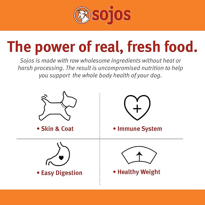 Sojos Natural Pet Food Complete Turkey Recipe Dehydrated Dog Food, 7 lb, Blue
