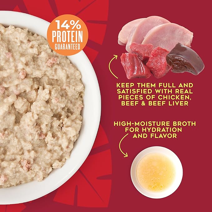 Tiki Dog Pate Wet Cat Food, Chicken, Beef & Beef Liver, 3 oz. Cup (4 Count)