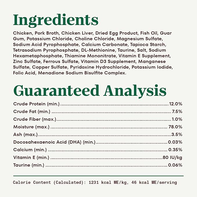 Nutro Perfect Portions Wet Kitten Food Pate Chicken Recipe, Pate Wet Cat Food, 2.6 oz. Twin-Pack Trays, 24 Count, 48 Servings