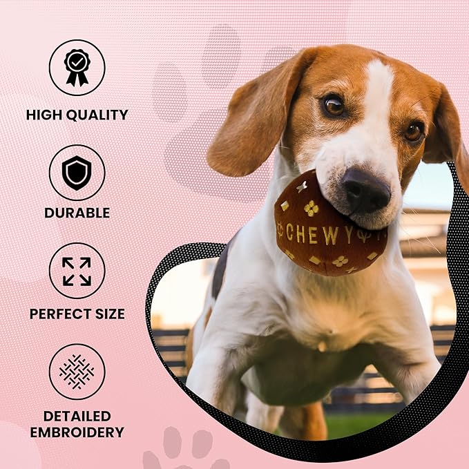 Dog Diggin Designs Runway Pup Collection | Unique Squeaky Parody Plush Dog Toys – Prêt-à-Porter Dog Bones, Balls & More