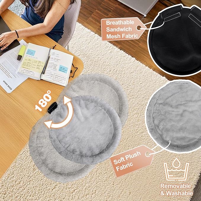 2-in-1 Cat Desk Bed & Bedside Perch (Vertical & Horizontal Clamp), Includes 2 Covers (Winter Plush + Summer Mesh), Sturdy Desk Cat Hammock for Indoor Cats, Holds up to 40 lbs