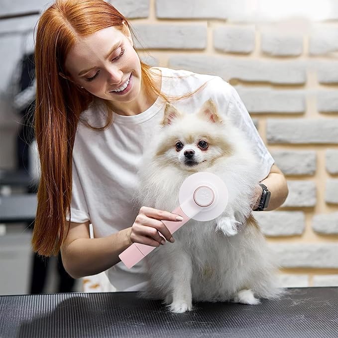 Dog Brushes for Grooming | Rechargeable Massage with Nail File - Cat Shedding Dog Hair Brush | for Long Short Hair Undercoat Removal Cleaning Bathing Dematting Indoor Home