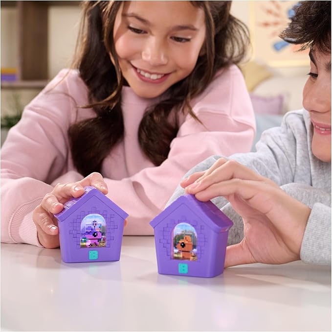 BITZEE, Doghouse Interactive Toy with 15 Puppies Inside, 3D Playroom, Great for Easter Gifts, Digital Pet Reacts to Touch