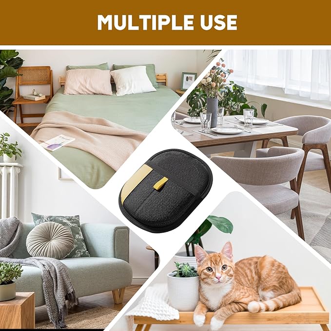 Pet Hair Remover Gloves, 2025 Upgrade Reusable Electrostatic Glove for Cat & Dog Hair Remover Mitt for Couch Furniture Carpet Car Seat Pet Grooming Gloves (2)