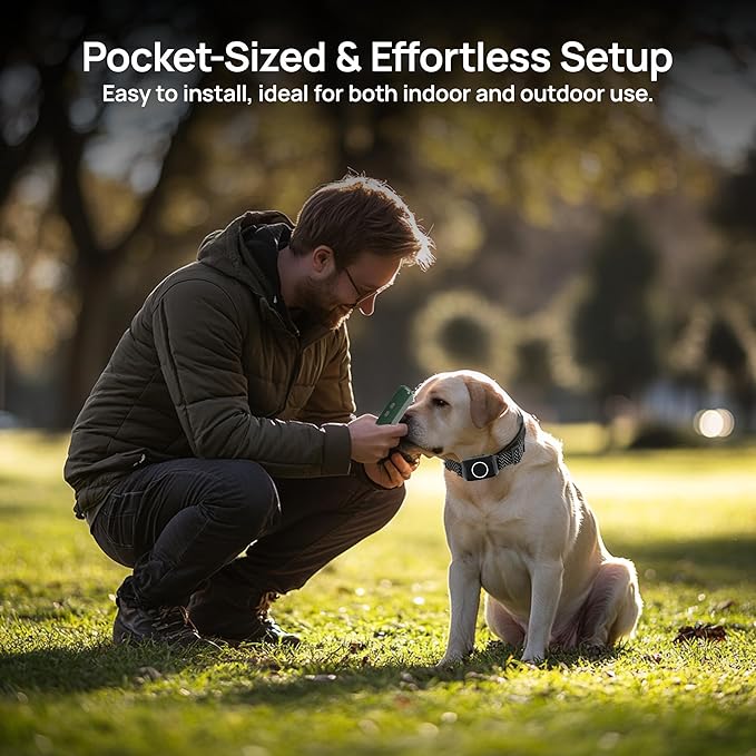 Wireless Dog Fence System: Electric Fence for Dogs 4-in-1 Dog Training Collar with Remote, Bark Control, Status Monitor Waterproof Electric Fence for Medium Large Dogs Outdoor Use