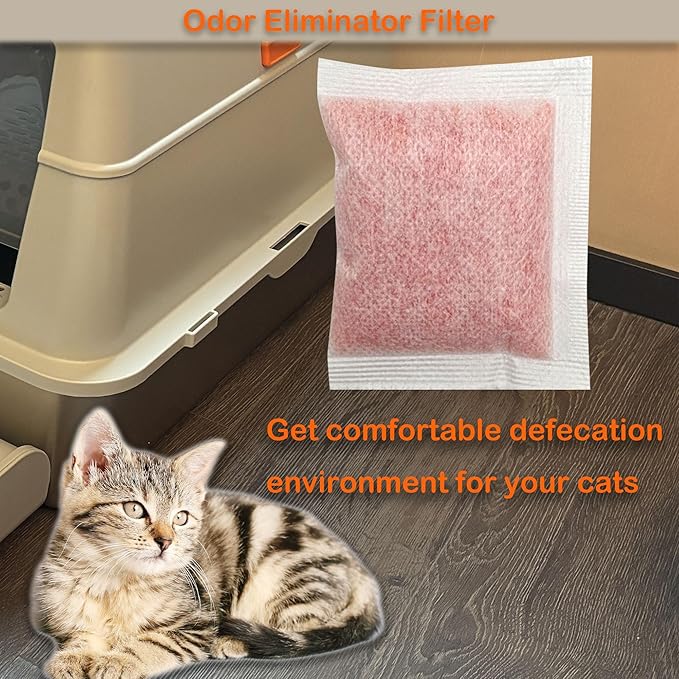 Odor Removing Refills Compatible with Whisker OdorTrap Pod, Eliminates Litter Box Odors, for Litter-Robot 4 Filter Pocket or Litter-Robot 3 Waste Drawer (12 Pack)