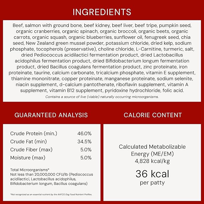 Stella & Chewy's Freeze Dried Raw Dinner Patties – Crafted for Puppies – Grain Free, Protein Rich Perfectly Puppy Beef & Salmon Recipe – 5.5 oz Bag, Pack of 1