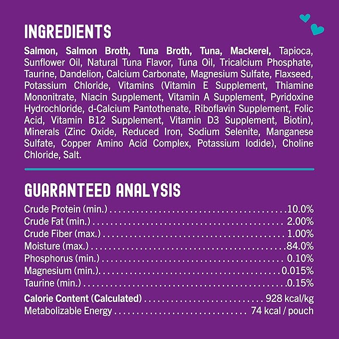Stella & Chewy's Carnivore Cravings Wet Cat Food - Premium Pouches - Grain Free, High Protein Salmon, Tuna & Mackerel - Perfect for Picky Eaters - Complete Meal or Topper (2.8 oz, 12 Pack)