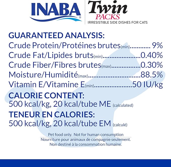 INABA Twin Packs for Cats, Side Dish/Topper Pouch, 1.4 Ounces per Serving, 16 Servings, Chicken Recipe in Chicken Broth (Pack of 2)