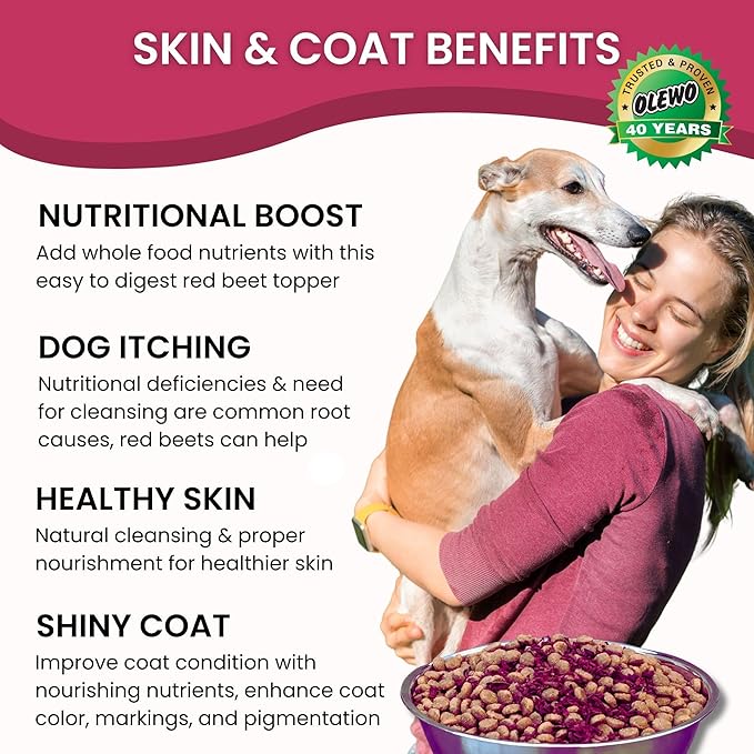Olewo Starter Bundle Original Carrots & Red Beets Dog Food Toppers – Fiber for Dogs, Digestive Support, Anti Itch, Whole Food Multivitamin - 1lb Each (2lbs Total)