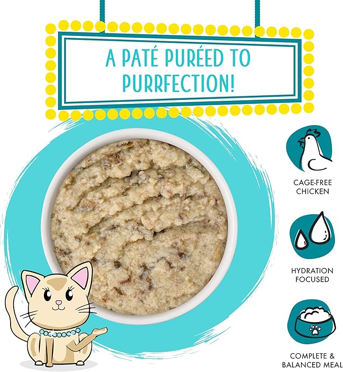 Weruva Wet Cat Food, Family Food with Chicken and Tuna Pate, 2.8oz Slide N Serve Pouch, Pack of 12