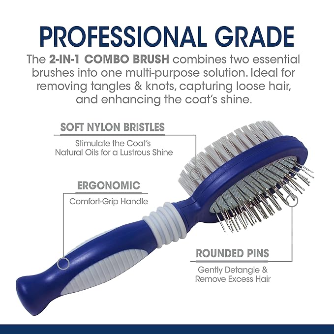 Four Paws Magic Coat Professional Series Grooming Brushes for Dogs & Cats, Trimmers, Nail Clippers & Brushes, Suitable for All Breeds and Coat Types (Pack of 2)