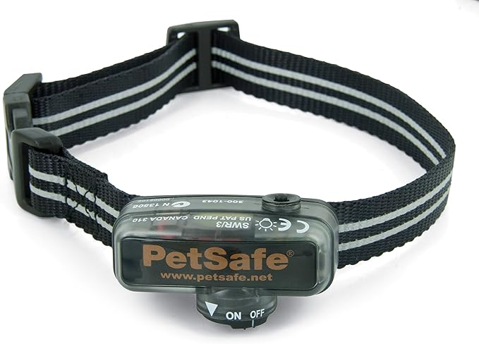 PetSafe Elite Little Dog In-Ground Fence Receiver Collar, for Dogs Over 5lb, Waterproof with Tone and Static Correction