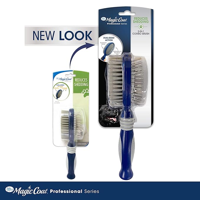 Four Paws Magic Coat Professional Series Grooming Brushes for Dogs & Cats, Trimmers, Nail Clippers & Brushes, Suitable for All Breeds and Coat Types (Pack of 2)