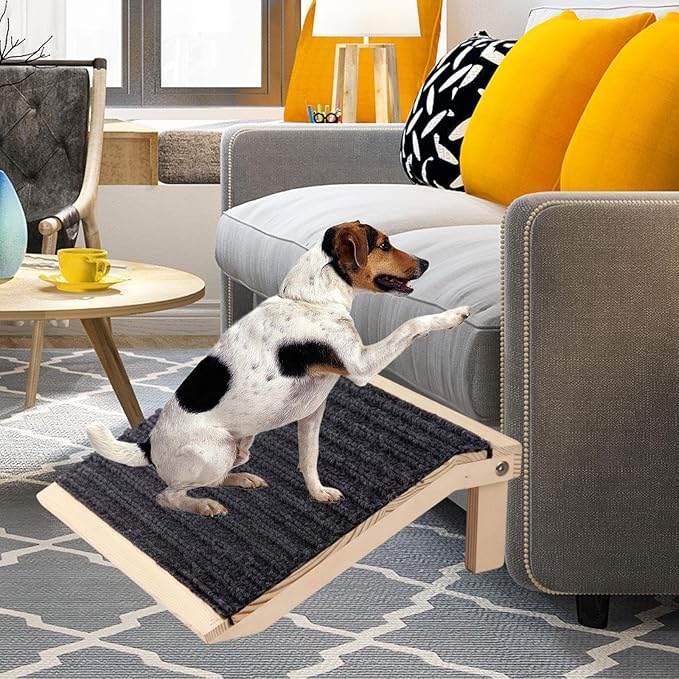 Dog Ramp Stairs Pet Supplies Wood Pet Ramp for Senior Injured Dogs Sofa Bed