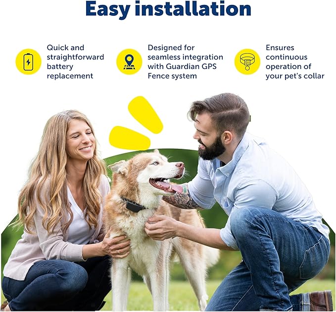PetSafe Guardian GPS Fence Collar Battery - Extra or Replacement Lithium-Ion Battery - Up to 3 Days Battery Life - Compatible with Guardian GPS Collars Only
