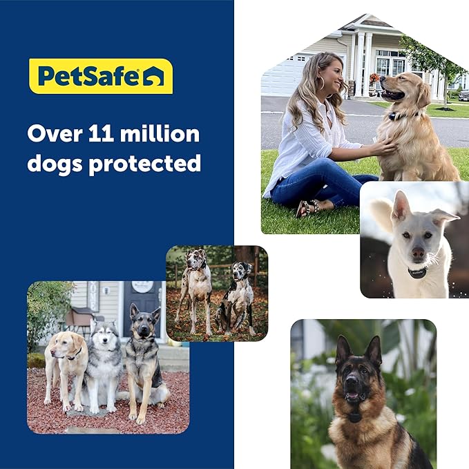 PetSafe Guardian GPS Tracking Dog Fence Collar - Reliable Dog Fence - Wireless Virtual System - Waterproof Collar - Long Lasting Battery - Grey