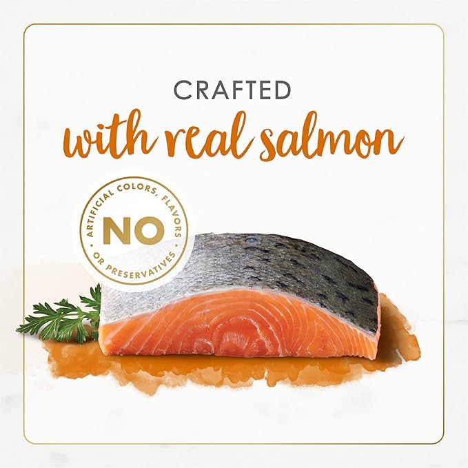 Fancy Feast Purina Wet Cat Food Pate Gourmet Naturals Wild Alaskan Salmon Recipe - 3 oz. Cans,(Pack of 24)