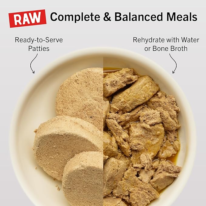 Stella & Chewy's Freeze Dried Raw Dinner Patties – Crafted for Puppies – Grain Free, Protein Rich Perfectly Puppy Beef & Salmon Recipe – 5.5 oz Bag, Pack of 1