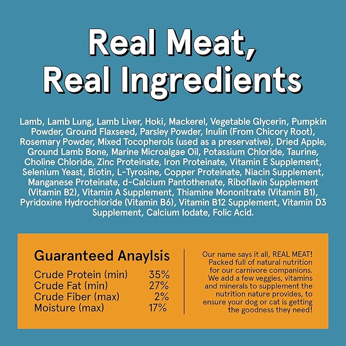 TRMC Real Meat Grain Free All Natural Dog & Cat Foods (Lamb & Fish, 14oz)