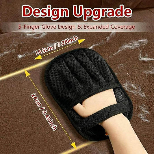Pet Hair Removal Gloves for Cats and Dogs,Large Five-Finger Static Pet Hair Gloves, Washable, Reusable Pet Hair Remover Tool for Laundry, Sofas, Carpets, Car Seats，Home Use，Pet Supplies