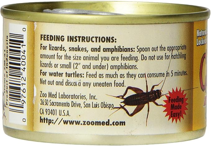 Zoo Med Can O' Crickets 1.2 oz - Pack of 6