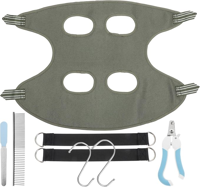 Pet Nail Trimming Hammock Dog Cat Grooming Harness Easy Nail Clippers for Dogs Cats
