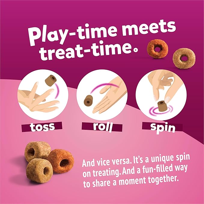 Purina Friskies Playfuls With Salmon and Shrimp Flavor Cat Treats - (Pack of 10) 2.1 oz. Pouches