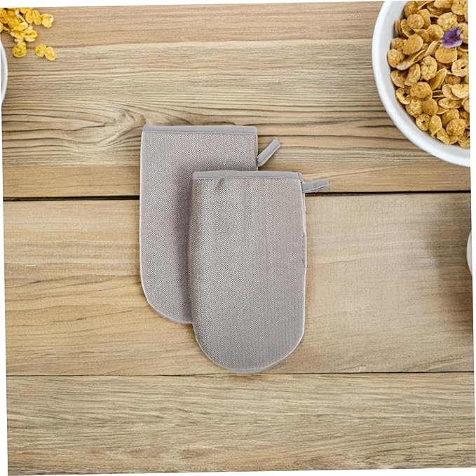 2pcs Dual-Sided Pet Hair Remover Gloves Reusable Grooming Mitt for Cats Dogs Electrostatic Static Removal for Furniture Curtains Comfortable Flexible Hair Removal Tool