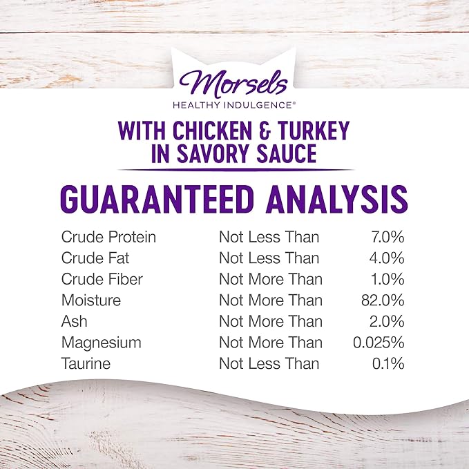 Wellness Natural Pet Food Healthy Indulgence Grain Free Wet Cat Food, Morsels Chicken and Turkey, 3 Ounce (Pack of 24)