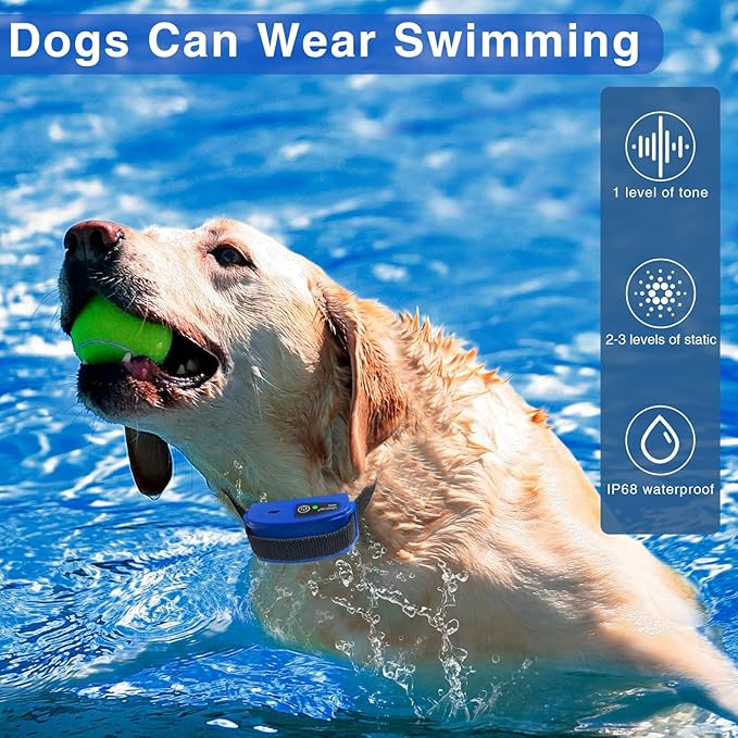 Indoor Pet Barrier for Dogs, Wireless Indoor Electric Fence, Pet Gate, Keeps Areas Off Limits, Dog Fence Waterproof/Rechargeable Training Collar (Only Transmitter for Dog System)
