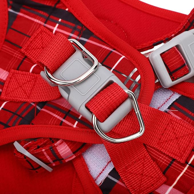 GLOGLOW Pet Supplies Voyager Step in Air Harness Soft Light Puppy Vest Breathable Mesh Pet Harness Strap for Dogs Cats Secure with Easy Control Handle (L)