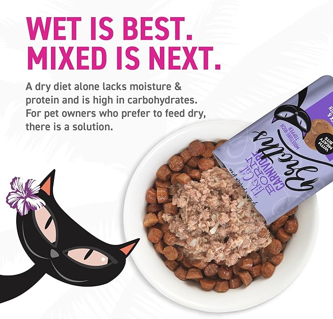 Tiki Cat Born Carnivore Broths, Duck & Chicken Recipe, Hydration and Flavor Supplement Cat Food Topper, 1.3 oz. Pouch (12 Count)