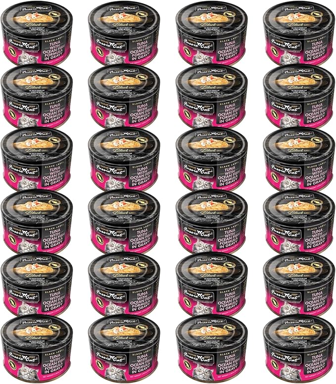Fussie Cat Premium Tuna with Oceanfish in Gravy Wet Cat Food - 2.82oz Cans - Case of 24 Cans (Tuna with Ocean Fish in Gravy)